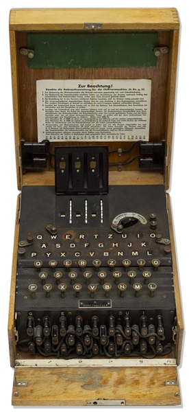 Enigma Machine Used by Germany During World War II -- Very Scarce, as Germans Were Ordered to Destroy the Machines to Prevent Capture by the Allies